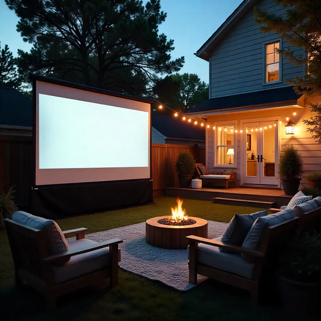 Udendørs biografs professionel opsætning